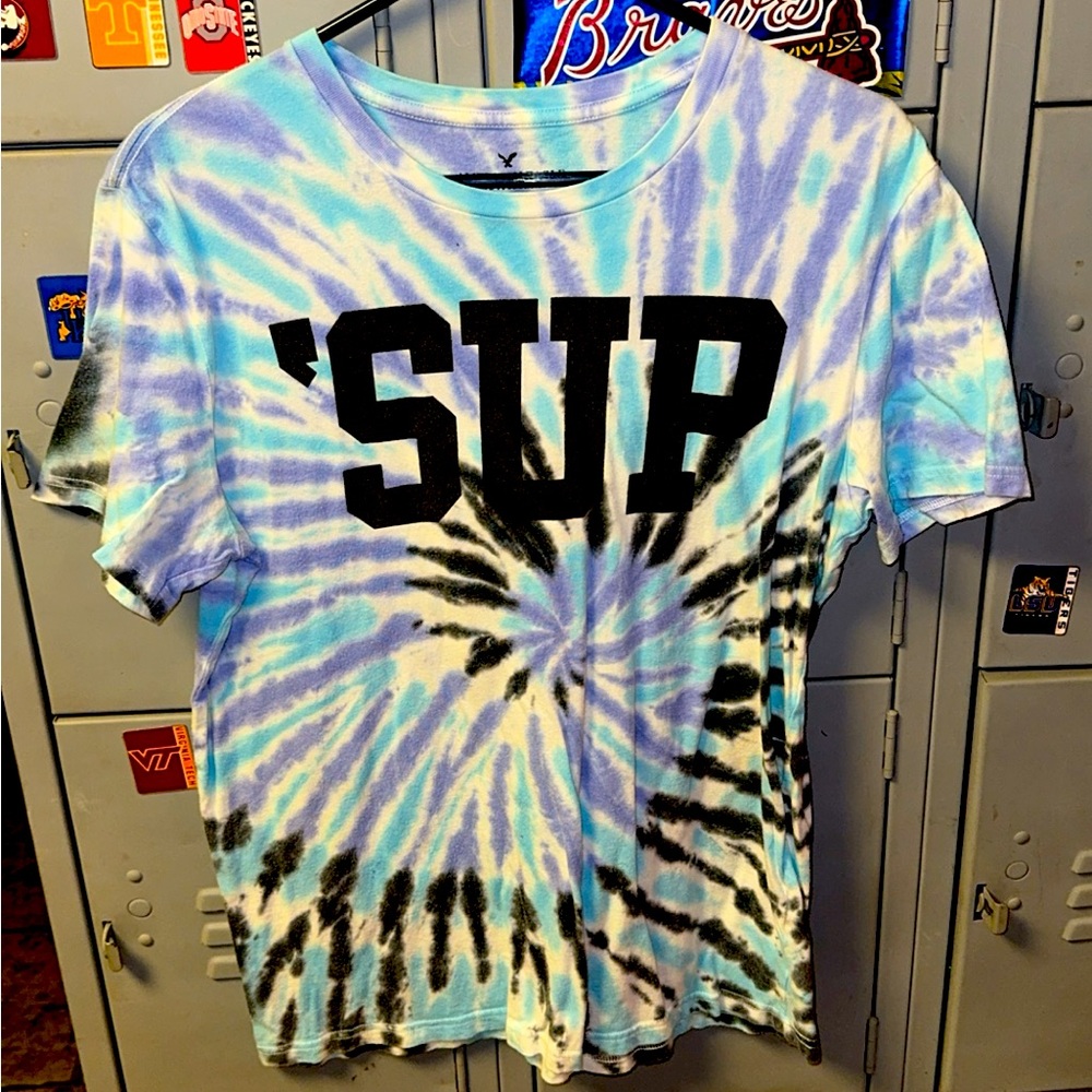 American Eagle Tie Dye Sup Shirt Medium